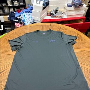 Nike Men's Dark Grey Tee with K State Purple Accents (Team Issued)